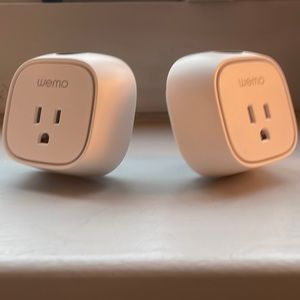 Smart Plugs Set of 2. Belkin WeMo Insight. Works with Alexa and Google Assistant